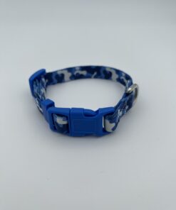 Spotted Blue Dog Collar – Adjustable, Durable & Stylish | AcseDog