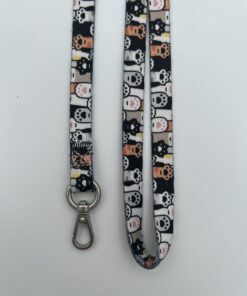 Cartoon Skull Dog Leash with Soft Handle and Silver Clip | Fun Halloween-Inspired Walking Lead for Small Medium Dogs