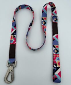 Colorful Geometric Pattern Dog Leash – Durable & Stylish | AcseDog